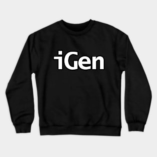 iGen Minimal Typography Crewneck Sweatshirt